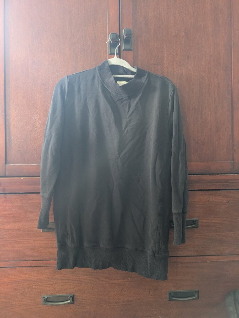 Mock neck slouchy sweater